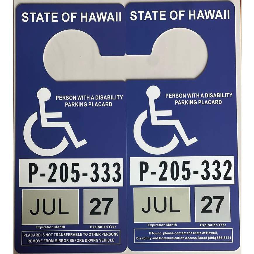 Buy Hawaii Disable Person Placards | Big Discount - USA BEST FAKE ID