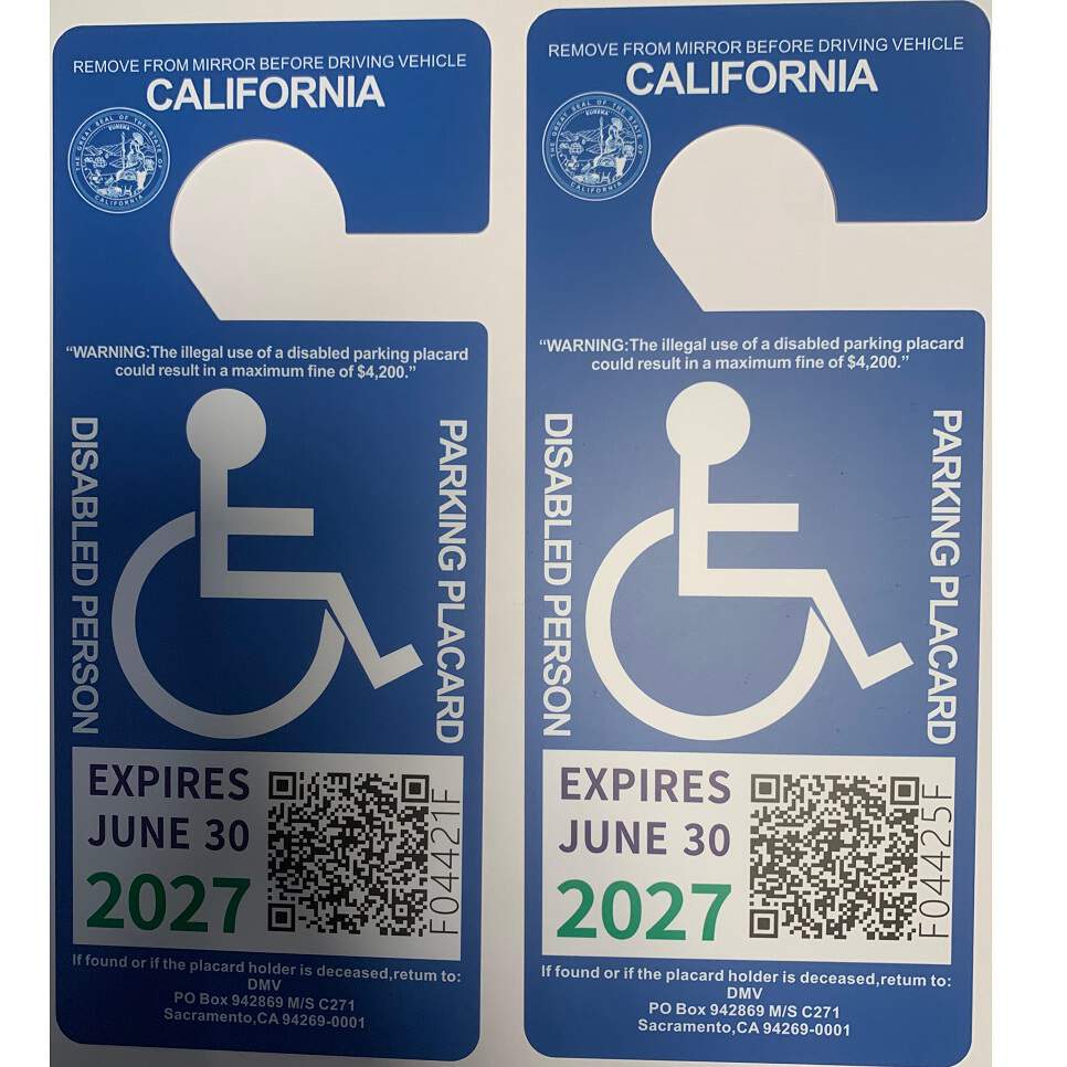 Buy California Disable Person Placards | Scannable | Big Discount - USA BEST FAKE ID