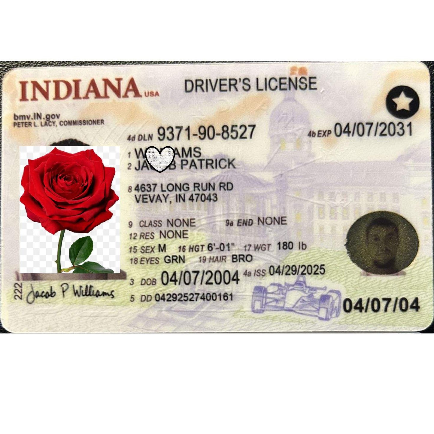 Buy Indiana Fake ID | Scannable | Buy 1 Get 1 free - USA BEST FAKE ID