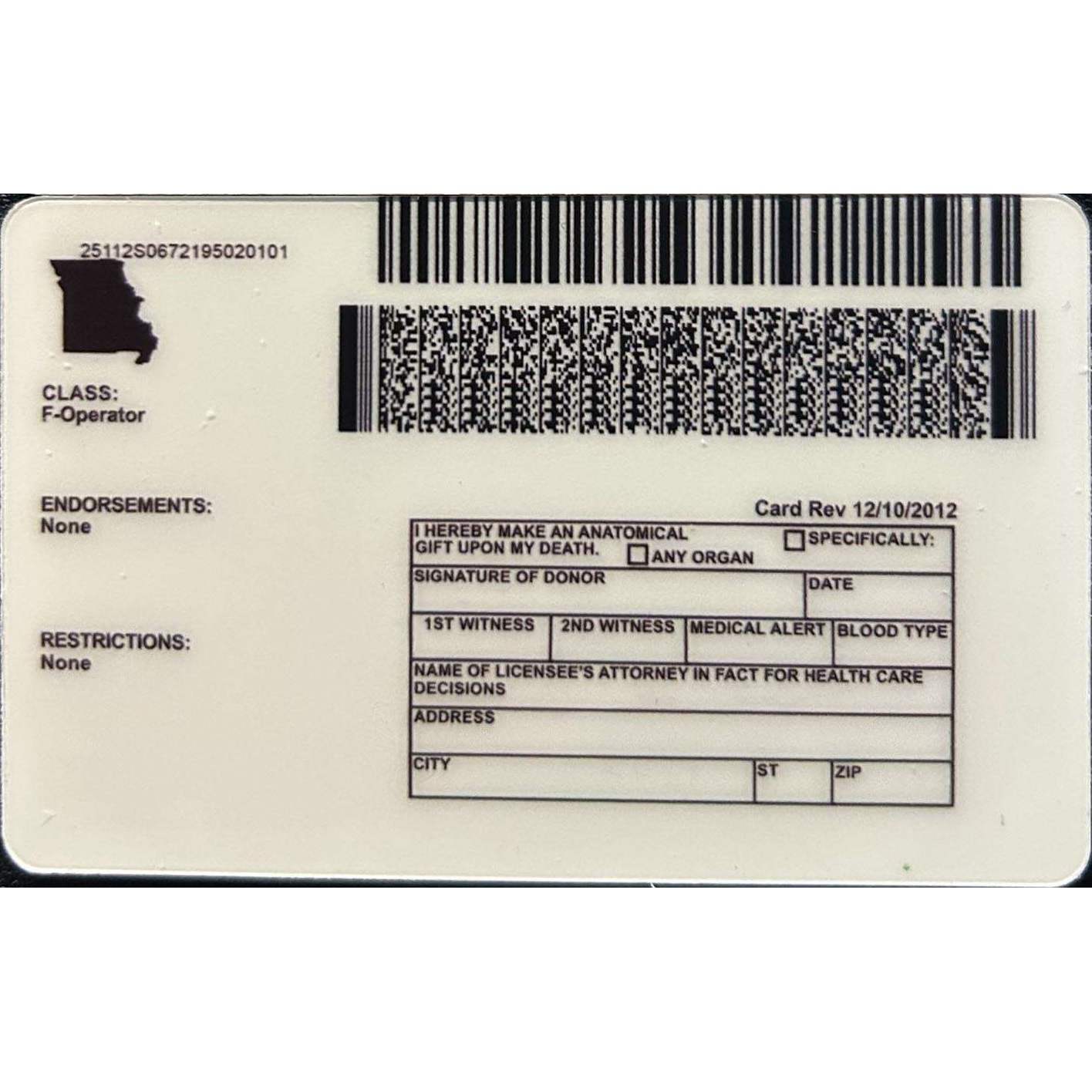 Buy Missouri Fake IDs | Scannable | Buy 1 Get 1 free - USA BEST FAKE ID