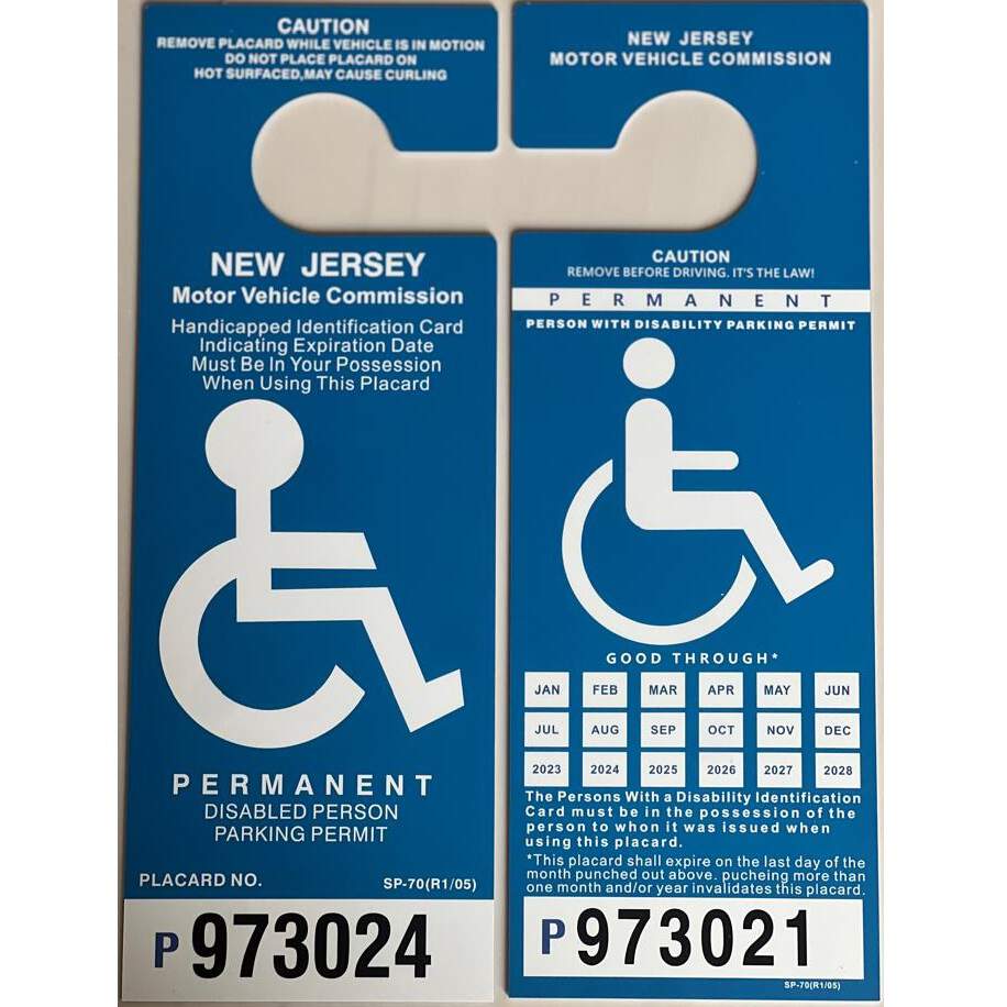 Buy New Jersey Disable Person Placards  | Big Discount - USA BEST FAKE ID