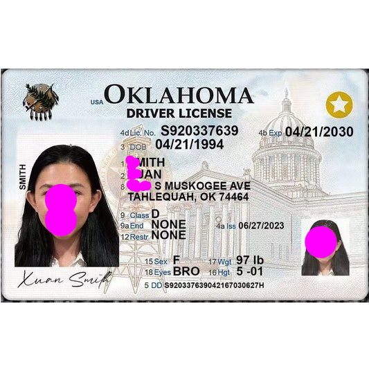 Buy Oklahoma Fake ID | Scannable - USA BEST FAKE ID