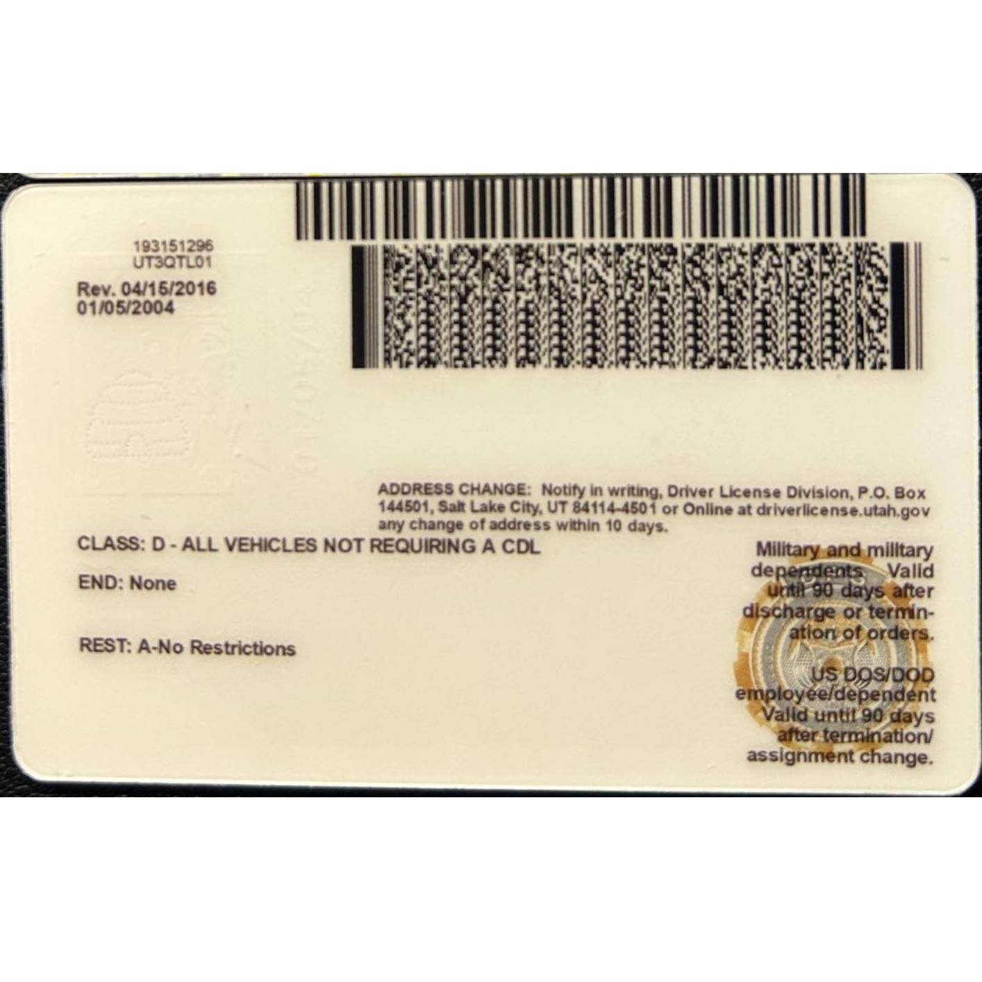 Buy Utah Fake IDs | Scannable | Buy 1 Get 1 free - USA BEST FAKE ID