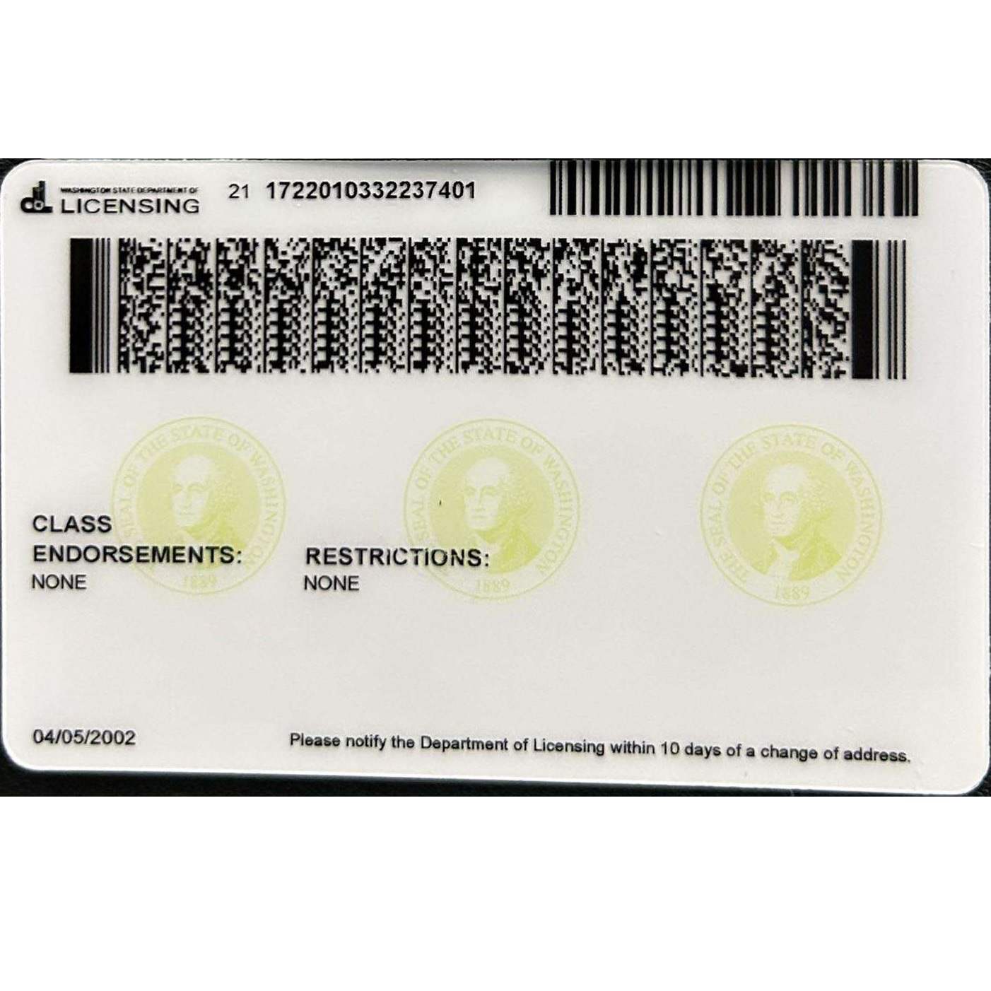 Buy Washington Fake IDs | Scannable | Buy 1 Get 1 free - USA BEST FAKE ID